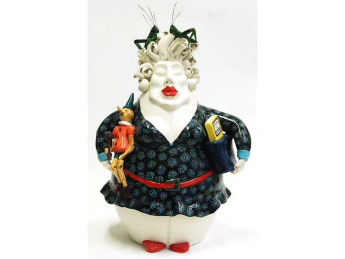 PINOCCHIO - Ceramic sculpture _ Mosche Bianche